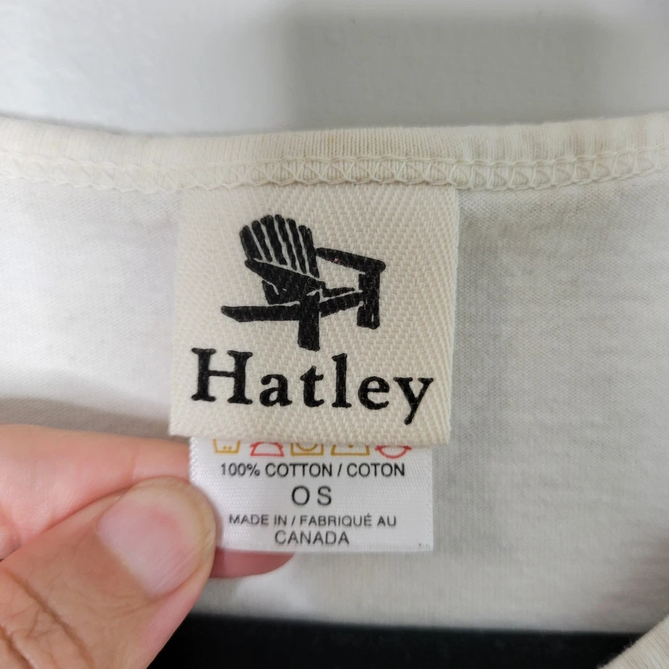 Hatley One Size The Cat's Pajamas Cream Short Sleep Shirt - Image 2 of 4