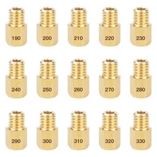 15PCS Carburetor Main Jets for MIKUNI VM/TM/TMX 190-330