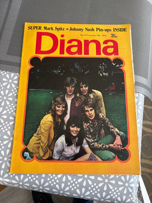 Diana Magazine Jan 13th 1973 Mark Spitz and Johnny Nash Argent Paul Newman