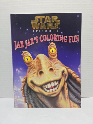 Star Wars Episode 1 Jar Jar's Coloring Fun Book 1999 Phantom Menace