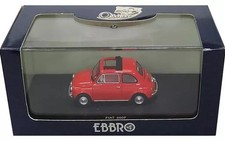 EBBRO 1/43 FIAT 500 F 1965 Red Diecast Model Car Oldies 44462