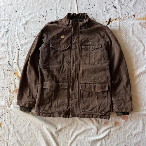 Vintage Y2K QuikSilver Military Mocha Brown Jacket Size M - product listing photo