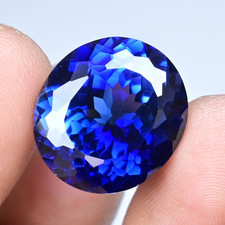 Natural Ceylon Blue Sapphire 26.70 Ct Oval Certified Flawless Loose Gemstone