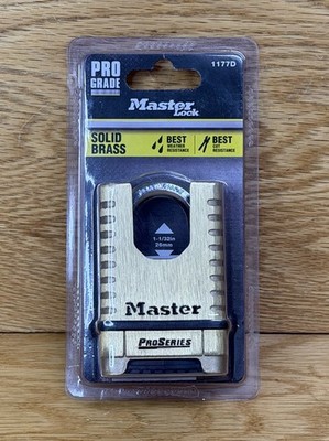 MASTER LOCK 1177D PROSERIES  COMBINATION BRASS PADLOCK NEW