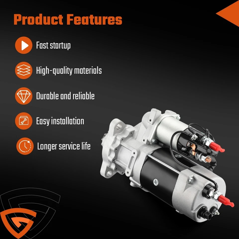 NOVO ARRANQUE 12V 11T 39MT PARA CAMINHÕES PESADOS SUBSTITUI DELCO 8200308 - Imagem 4 de 4