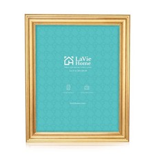 LaVie Home 11x14 Picture Frames 1 Pack, Gold Photo Frame with Plexiglass fo...