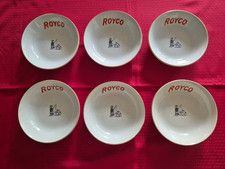 6 DIGOIN SARREGUEMINES ROYCO PLATES "Boy and his dog"