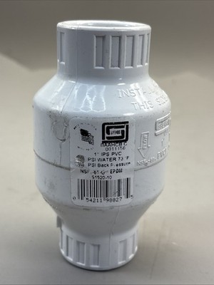 Spears S1520-10 Check Valve 1  , Spring Type, Socket Ends, 150 psi, 75psi Back