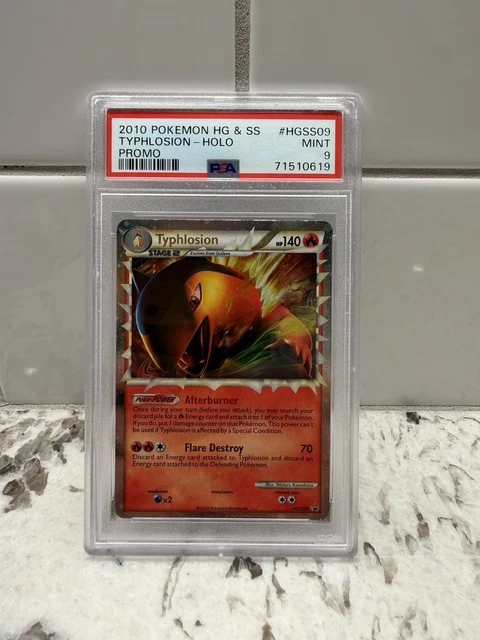 Pokémon Typhlosion Prime HeartGold SoulSilver Holo Card HGSS09 Promo POP 30!
