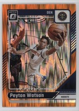 2024-25 Panini Donruss Optic Orange Shock Prizm 145/225 Peyton Watson #216 1rr2