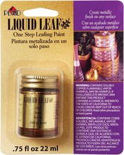 Liquid One-Step Leafing Paint .75Oz, Brass, 0.75 Fl Oz Pack of 1 