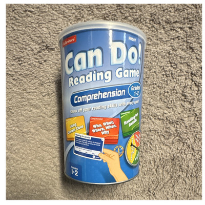 Lakeshore Can Do! Reading Game Comprehension Grades 1-2 with Cards & Tokens