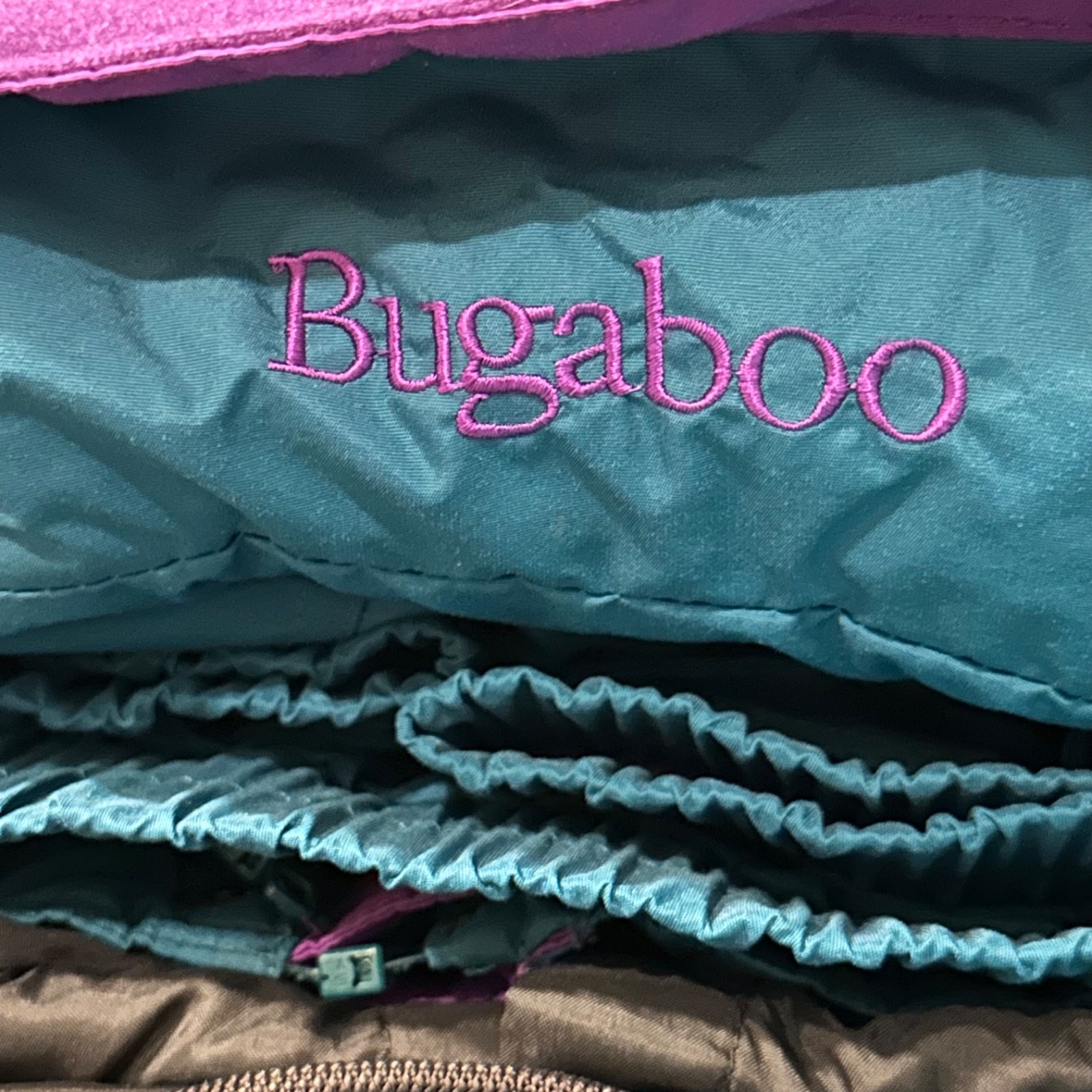 Columbia Bugaboo Jacket Womens L Green Full Zip Snap Long Sleeve Ski 90s Retro