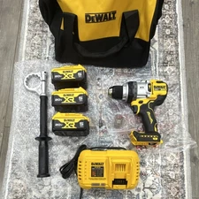 DEWALT 20V MAX XR Combo Kit with 3 Li-Ion Batteries, Charger, Bag, Handle