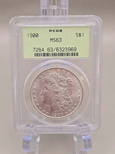 1900 Morgan Silver Dollar $1 - PCGS MS63