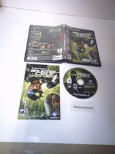 SPLINTER CELL: CHAOS THEORY game complete in case w/ manual - Playstation 2 PS2