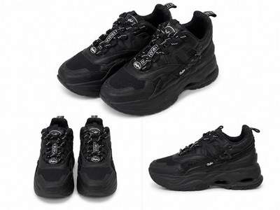 Buffalo Triplet Hollow Sneaker Low vegan in Schwarz, Größe 38