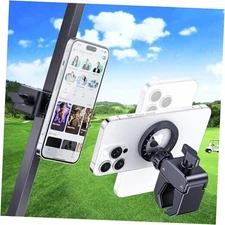Magnetic Golf Cart Phone Holder Mount for MagSafe, Magnetic Black for Golf Cart