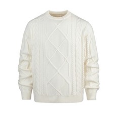 Men's Crew Neck Sweater Casual Knitted Pullover Warm Sweaters