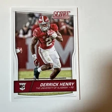 2016 Score Football Derrick Henry Rookie Card /Card No. 345