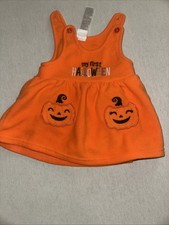 Kids Size 6M Baby Starters Pumpkin Halloween Costume