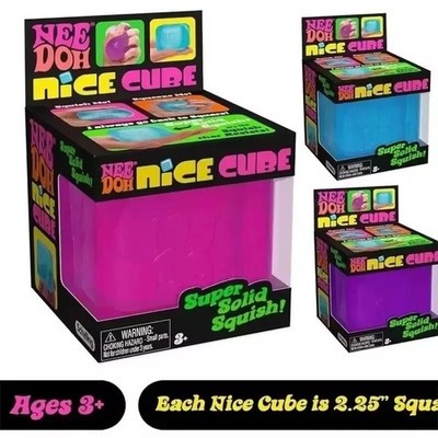 Nee Doh Nice Cube Sensory Toy Super Solid Squeeze Squish Brand New Fast Shipping