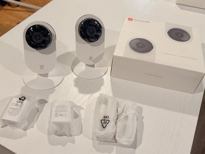 YI 1080p Wi-Fi Wireless IP Security Dome Camera 2Pcs