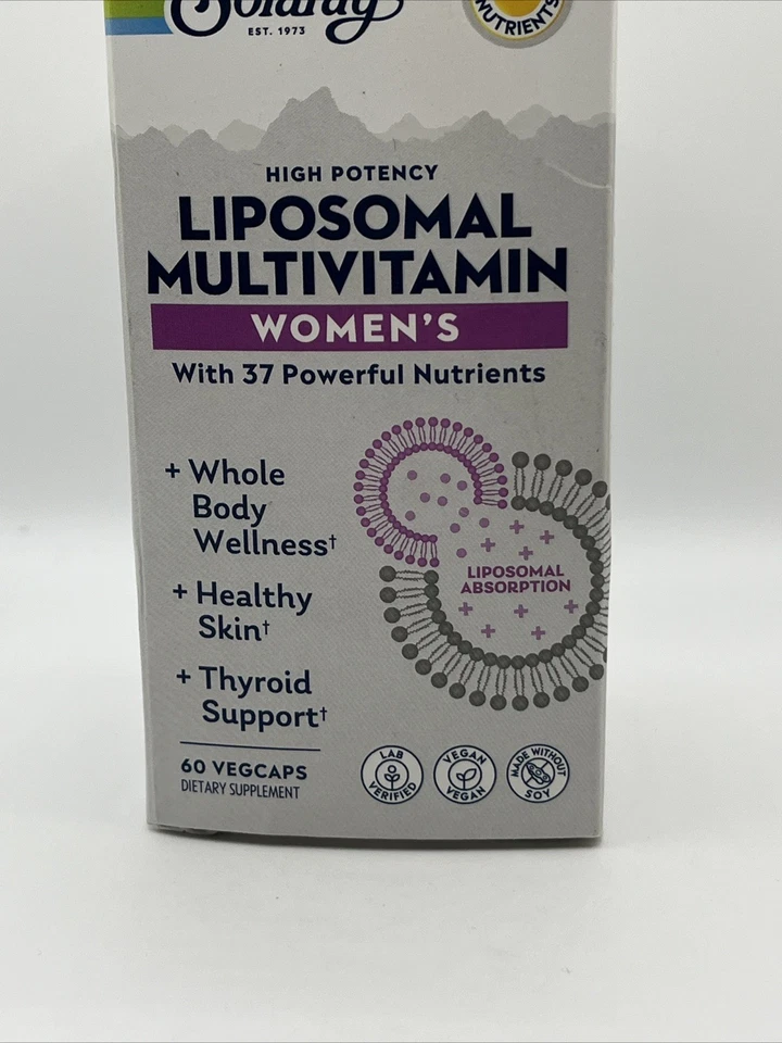 Multivitamínico liposomal Solaray para mujer, 60 unidades para mujer - caducidad 5/2026 Foto 2 de 4