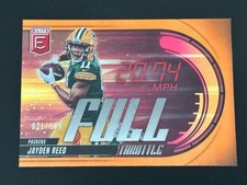 2025 Panini Donruss Elite - Jayden Reed Full Throttle #23 Orange 21/199