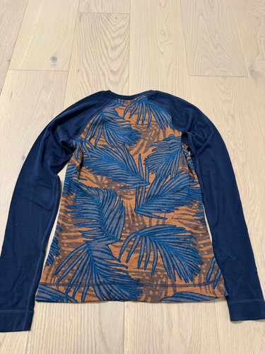 Top donna Smartwool Merino 250 Baselayer girocollo stampa foglia manica lunga taglia S - Foto 8 di 11