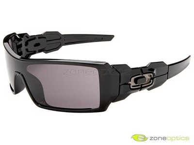 Oakley Oil Rig Sunglasses 03-460 Polished Black/Warm Grey