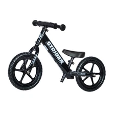 Strider 12” Pro Black Pearl Balance Bike Kids 1-4yr Safety Pad Tires
