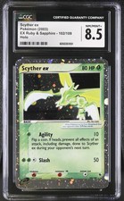 CGC 8.5 Pokemon Scyther ex 102/109 EX Ruby & Sapphire Ultra Rare Holo psa