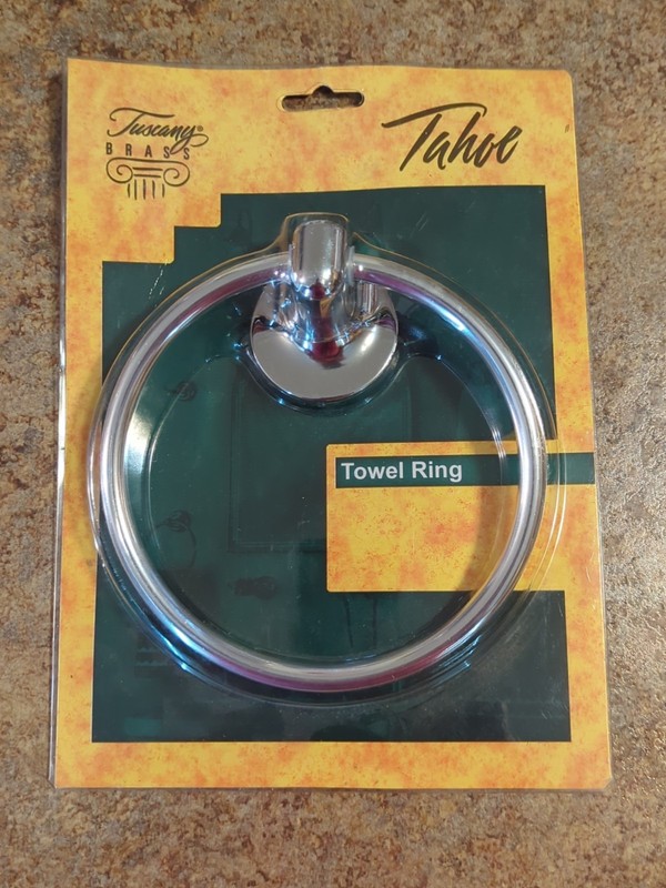 Tuscany Brass Tahoe Bath Towel Bar/Ring 067 4722CP New In Original Packaging NIP