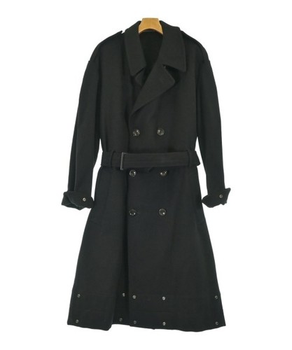 yohji yamamoto POUR HOMME Trench Coats Black 3(Approx. M) 2200685375020