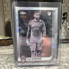 2025 Topps Chrome Serial Numbered Zack Steffen #163 Colorado Rapids MLS 26/30