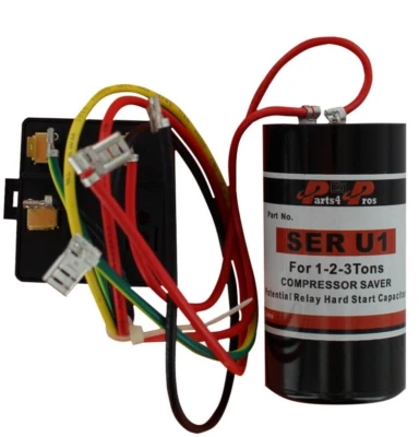 PARTS4PROS CSRU1 Compressor Saver Hard Start Kit for 1 to 3 Ton Systems SER-U1 LSRU1