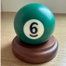 Billiard/Pool Regulation Resin 2-1/4" 6oz Replacement Ball Bold Number Green 6