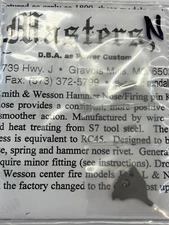 Smith & Wesson® New N Frame Power Custom® Hammer Nose Rivet