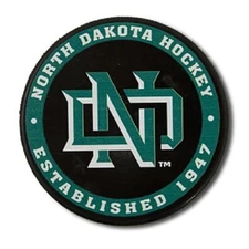 NORTH DAKOTA HOCKEY - was FIGHTING SIOUX 2015-2016 ESTAB 1947  PUCK - #GrnRm#A2L