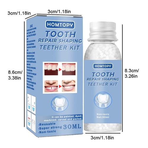 Strong Teeth Tooth Repair Permanent Dental Cement Cavity Filling Kit Fake Teeth - Picture 7 of 12