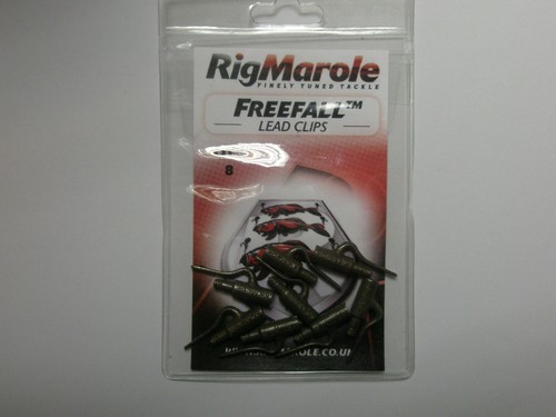 Rig Marole Freefall Blei Clips Metall 8 Stück Karpfen Angelausrüstung