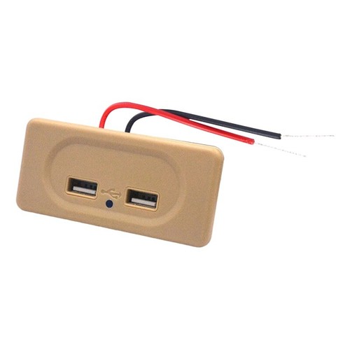 3.1A Dual USB Port Fast Charger Socket Power Outlet Panel 12V Motorcycle Car RV - 第 17/18 張圖片