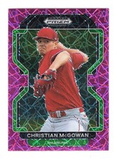 2022 Panini Prizm Draft Picks Neon Pink Velocity Prizm Christian McGowan #PDP219