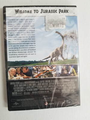 Jurassic Park 1993 Spielberg movie, NEW DVD sci fi Sam Neill Laura