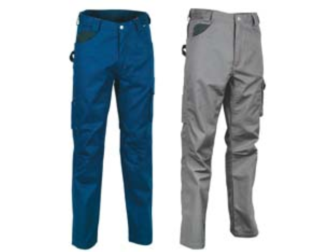 Pantalone drill in cotone e poliestere right fit - tg.48 - antracite/nero 1 pezz