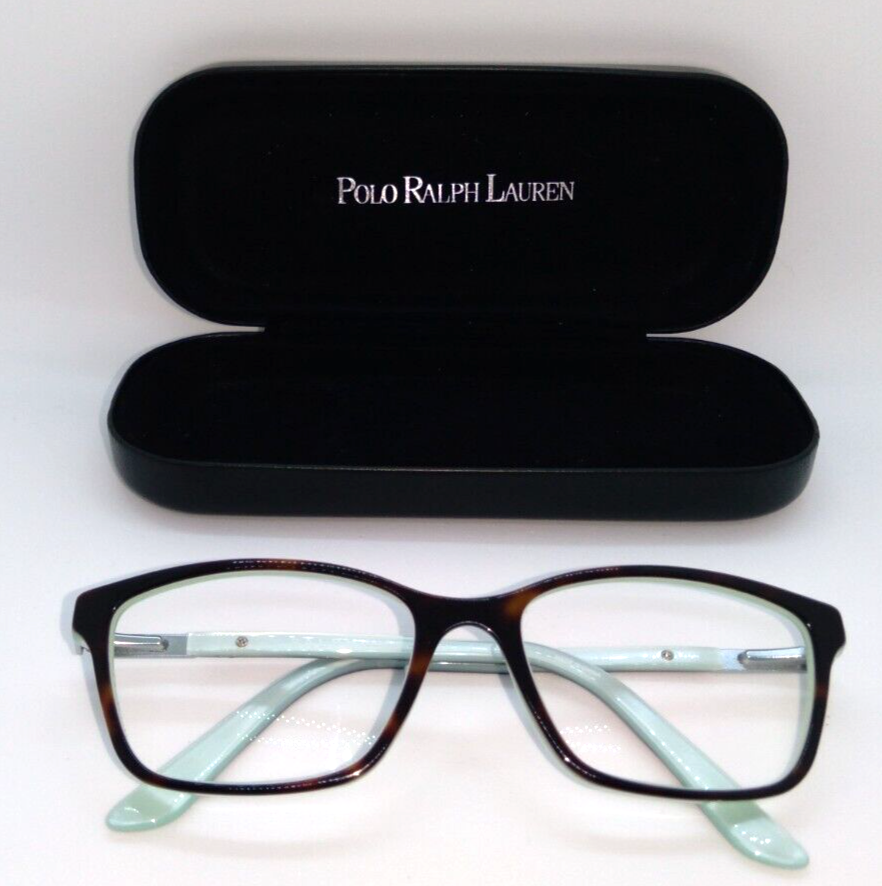 Ralph Lauren RA7044 601 Eyeglass Frames Havana Brown on Aqua Base 52