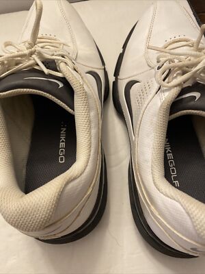 Nike Durasport III 3 Soft Spike Golf Shoes White/black 628527-101