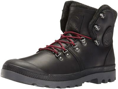Men's Palladium Boots Pallabrousse Hikr Black Leather 05139-041-M