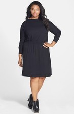Sejour Zip Detail Knit Dress (size 3X)
